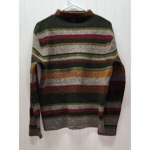 Jones New York Sport Womens Striped Wool & Lambswool Blend Sweater L Multicolor